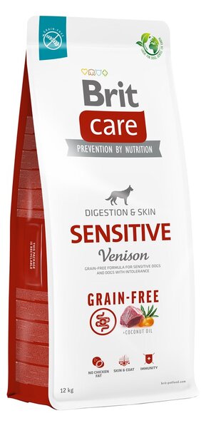 RIT BRIT Care Sensitive Venison - suché krmivo pro psy - 12 kg