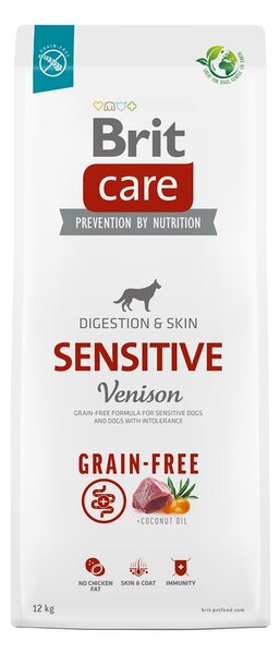 RIT BRIT Care Sensitive Venison - suché krmivo pro psy - 12 kg