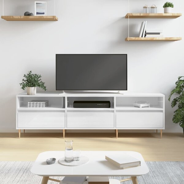 VidaXL TV skříňka 150 x 30 x 44,5 cm kompozitní dřevo [862876] Barva: Betonová šedá