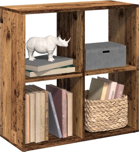 VidaXL Knihovna/dělící stěna 69,5x29x69,5 cm kompozit [879664] Barva: Bílá