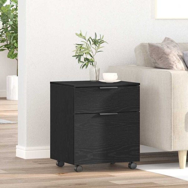 VidaXL Mobilní kartotéka na kolečkách 45x38x54 cm kompozit [862771] Barva: šedá sonoma