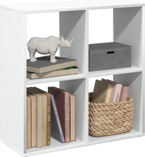 VidaXL Knihovna/dělící stěna 69,5x29x69,5 cm kompozit [879664] Barva: Bílá