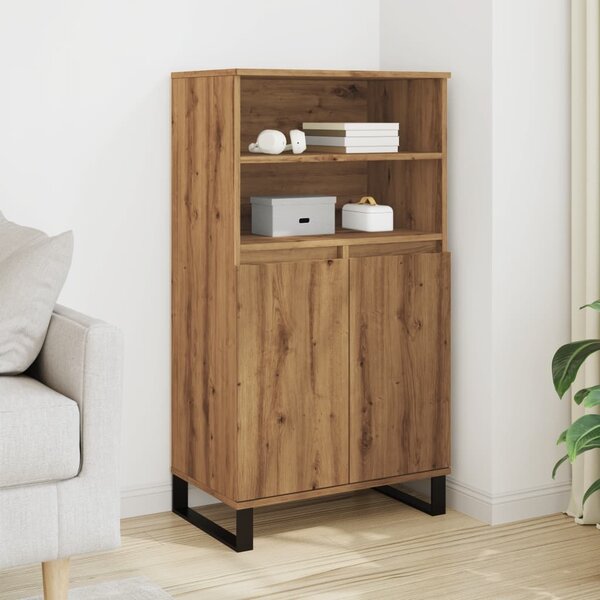VidaXL Skříň highboard 60 x 36 x 110 cm kompozitní dřevo [879622] Barva: dub artisan