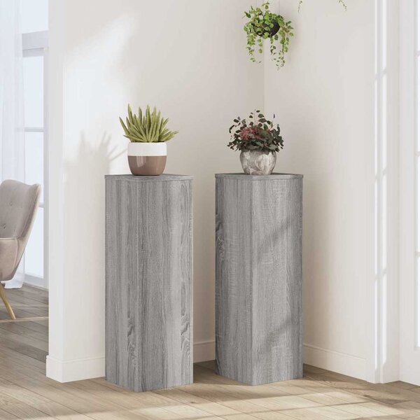 VidaXL Stojan na rostliny 2 ks 25 x 25 x 80 cm Kompozitní dřevo [869234] Barva: dub