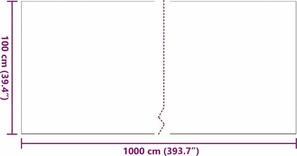 VidaXL Umělá tráva 1 x 10 m / 40 mm [42006443] Barva: Zelená