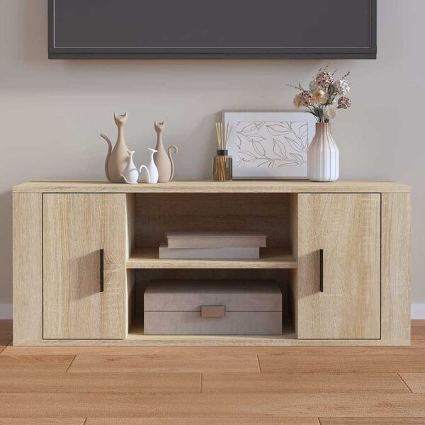 VidaXL TV skříňka 100 x 35 x 40 cm kompozitní dřevo [862125] Barva: dub sonoma