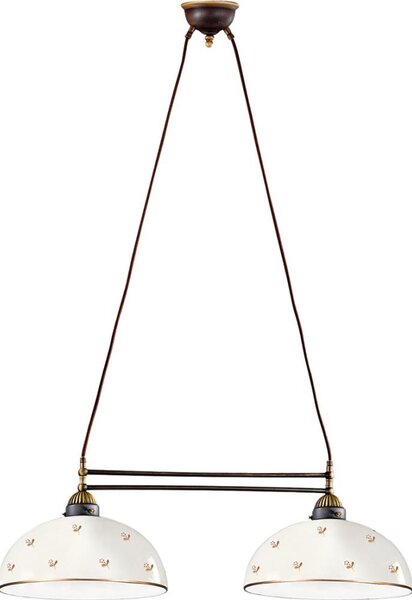 Kolarz 731.82.171 - Lustr na lanku NONNA 2xE27/75W/230V květiny rose gold