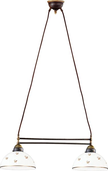 Kolarz 731.82.170 - Lustr na lanku NONNA 2xE27/75W/230V květiny rose gold