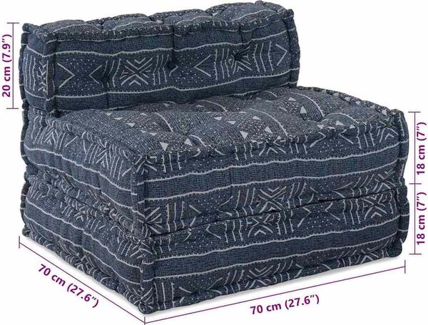 VidaXL Modulární pohovka 70x70x54 Látka [4019062] Barva: Žlutá
