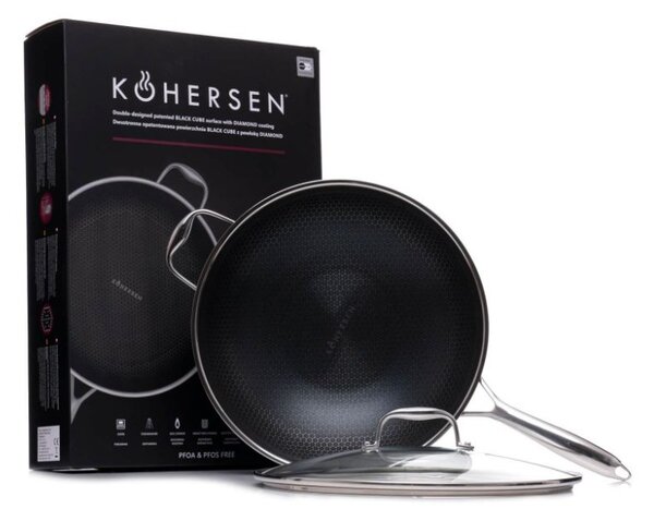 Kohersen Black Cube 32 cm wok