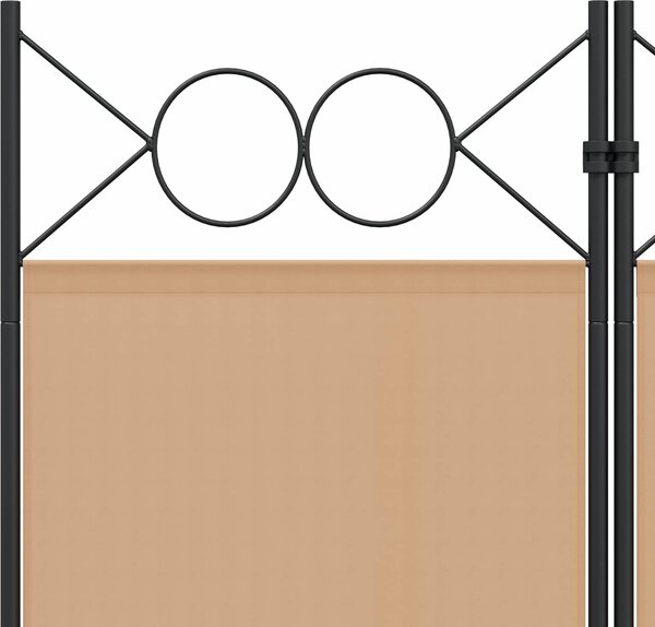 VidaXL 3dílný paraván 120x200 cm textil [42039199] Barva: Černá
