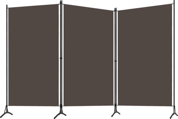 VidaXL 3dílný paraván 260 x 180 cm [42039197] Barva: antracitová