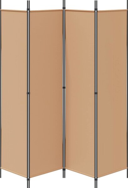 VidaXL 4dílný paraván 200x200 cm textil [42039208] Barva: antracitová
