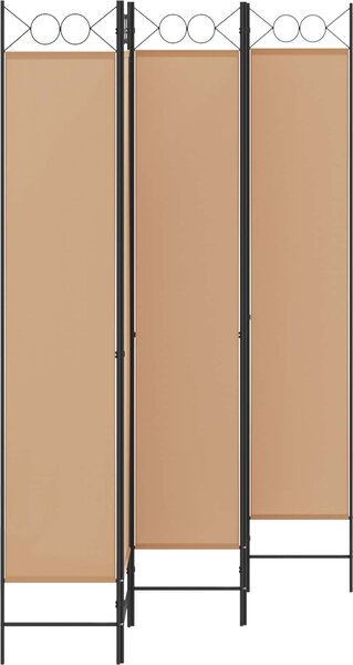 VidaXL 5 dílný paraván 200x220 cm textil [42039205] Barva: Bílá