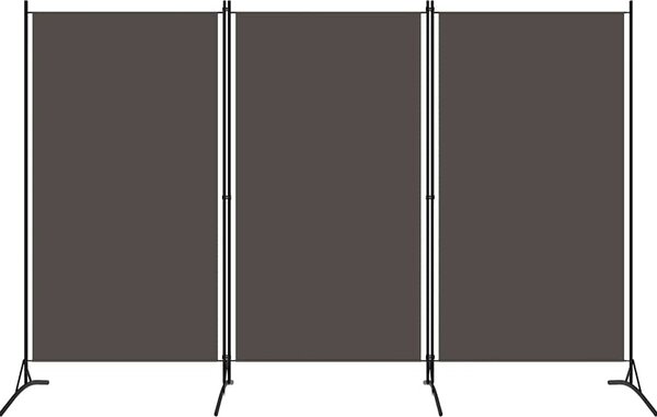 VidaXL 3dílný paraván 260 x 180 cm [42039197] Barva: antracitová