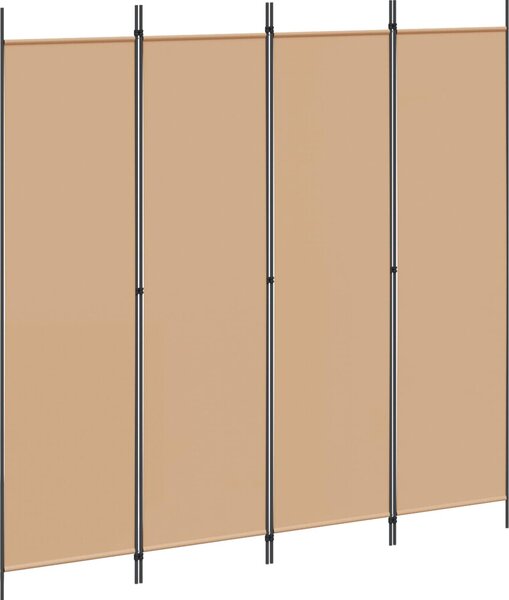 VidaXL 4dílný paraván 200x200 cm textil [42039208] Barva: antracitová