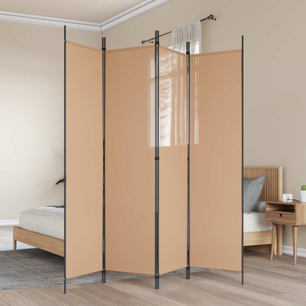 VidaXL 4dílný paraván 200x200 cm textil [42039208] Barva: antracitová