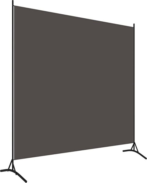 VidaXL Paraván 175 x 180 cm textil [42039198] Barva: antracitová