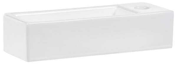 Umyvadlo na desku LIMARI 38 x 14 cm Keramika Bílá Pravá