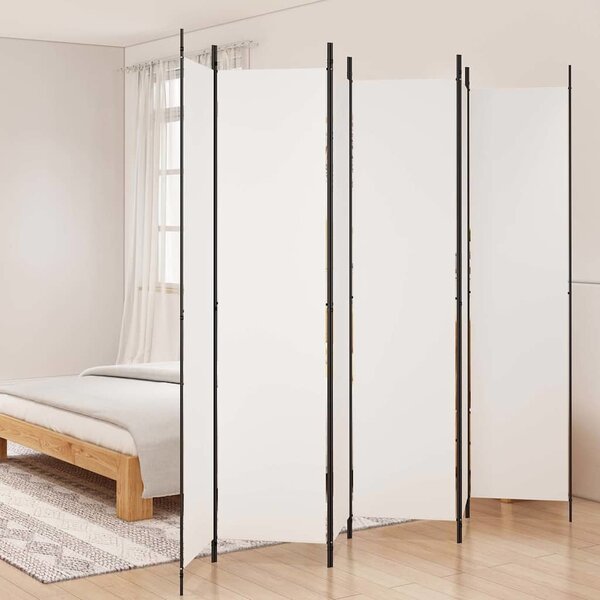VidaXL 6dílný paraván 300x220 cm textil [42039214] Barva: Černá