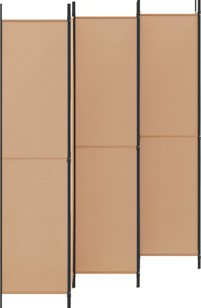 VidaXL 6dílný paraván 300x220 cm textil [42039214] Barva: Černá