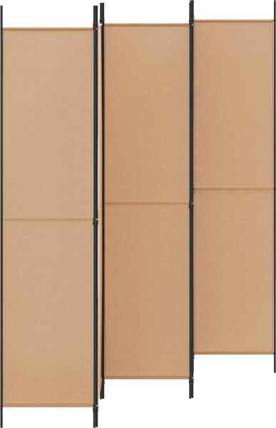 VidaXL 5dílný paraván 250x220 cm textil [42039213] Barva: Bílá
