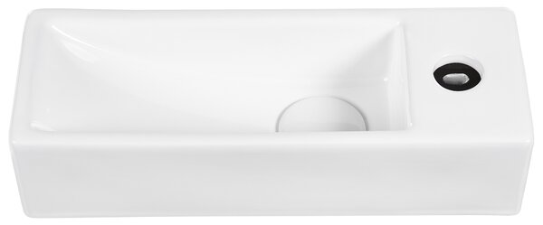 Umyvadlo na desku LIMARI 38 x 14 cm Keramika Bílá Pravá