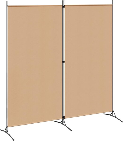 VidaXL Dvoudílná dělicí stěna 175 x 180 cm látková [42039227] Barva: Černá