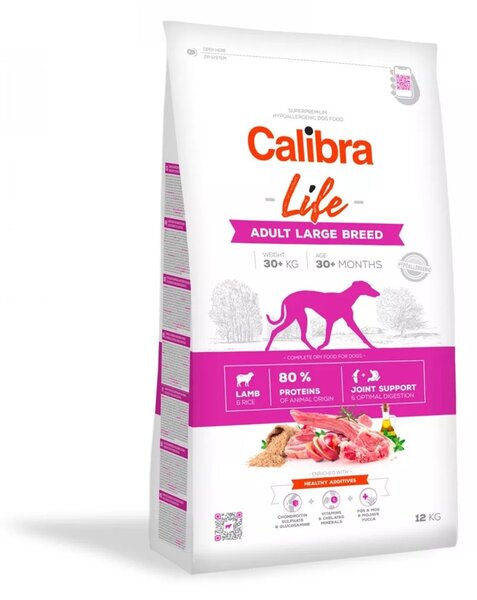 CALIBRA Dog Life Adult Large Breed Lamb - suché krmivo pro psy - 12kg