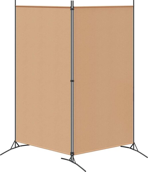 VidaXL Dvoudílná dělicí stěna 175 x 180 cm látková [42039227] Barva: Černá