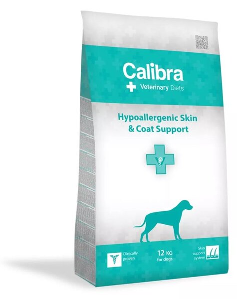 CALIBRA Veterinary Diets Dog Hypoallergenic Skin&Coat - suché krmivo pro psy - 12kg