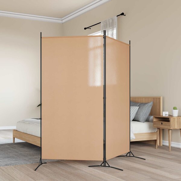 VidaXL Dvoudílná dělicí stěna 175 x 180 cm látková [42039227] Barva: Černá