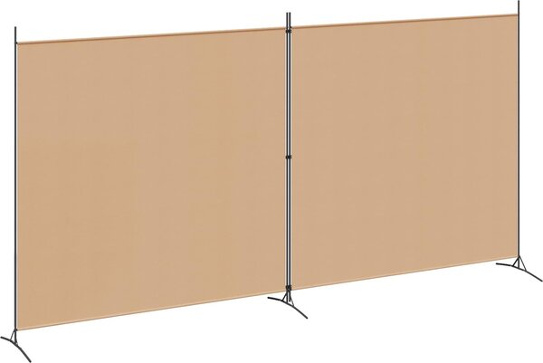 VidaXL 2dílný paraván 348x180 cm textil [42039231] Barva: Bílá