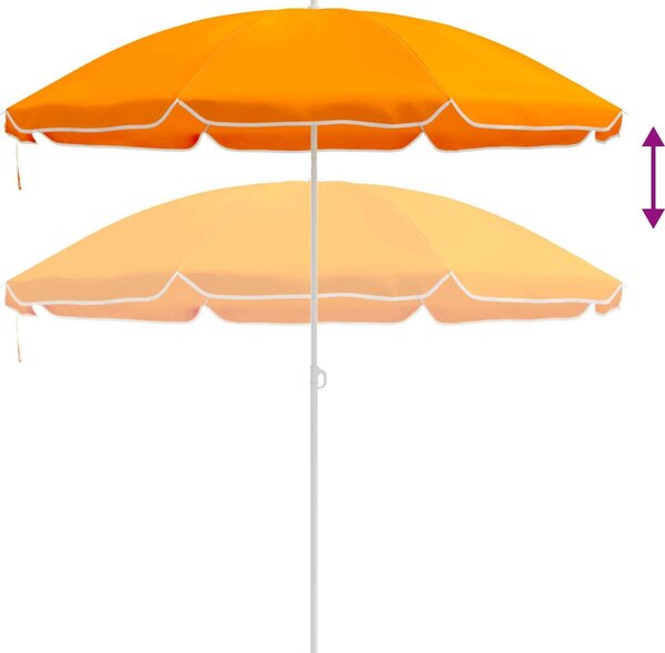 VidaXL Plážový slunečník 240 cm [42041351] Barva: Písková