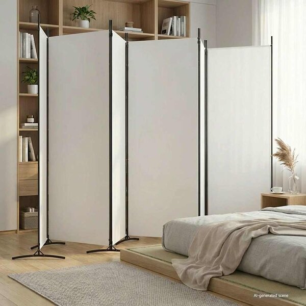 VidaXL 6dílný paraván 520x180 cm textil [42039230] Barva: antracitová