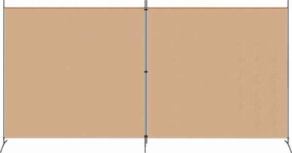 VidaXL 2dílný paraván 348x180 cm textil [42039231] Barva: Bílá