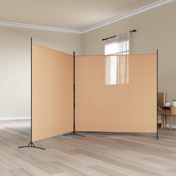 VidaXL 2dílný paraván 348x180 cm textil [42039231] Barva: Bílá