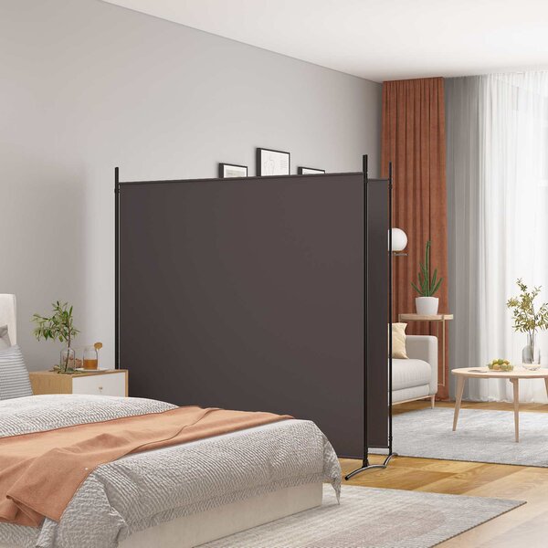 VidaXL 2dílný paraván 348x180 cm textil [42039231] Barva: Bílá