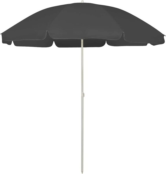 VidaXL Plážový slunečník 240 cm [42041351] Barva: Písková