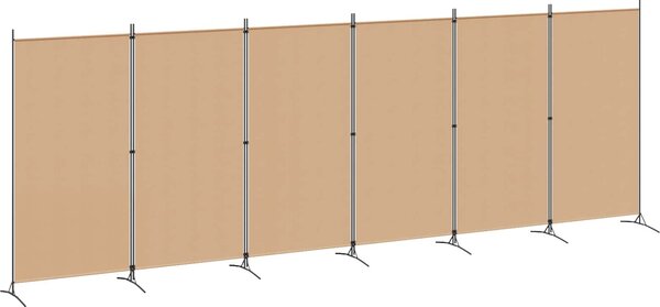 VidaXL 6dílný paraván 520x180 cm textil [42039230] Barva: antracitová