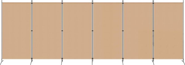 VidaXL 6dílný paraván 520x180 cm textil [42039230] Barva: antracitová