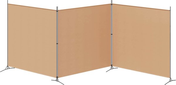 VidaXL 23dílný paraván 525x180 cm textil [42039232] Barva: Bílá