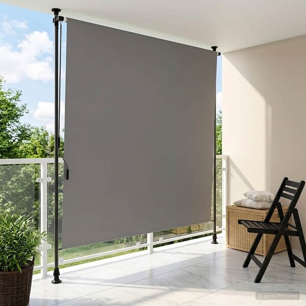 VidaXL Venkovní roleta 120 x 270 cm textil a ocel [42037142] Barva: krémová