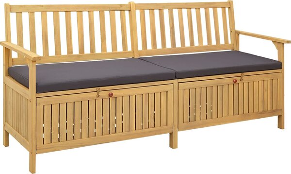 VidaXL Úložná lavice 170 cm masivní akáciové dřevo [42026793] Barva: Hnědá