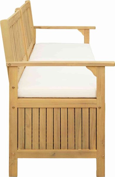 VidaXL Úložná lavice 170 cm masivní akáciové dřevo [42026793] Barva: Hnědá