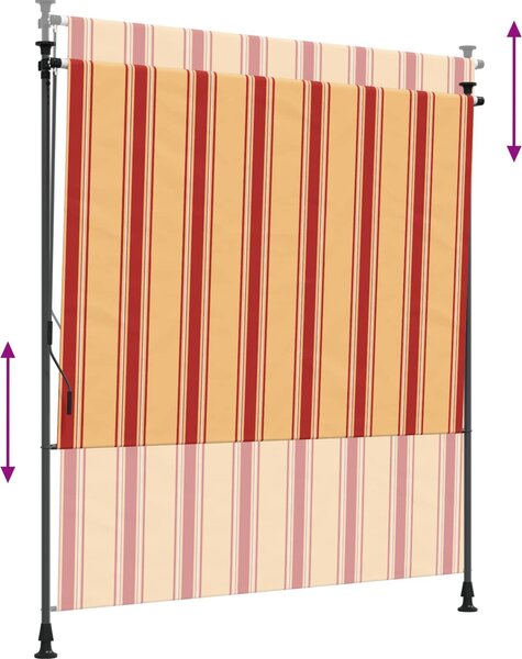 VidaXL Venkovní roleta 150 x 270 cm [42037143] Barva: krémová