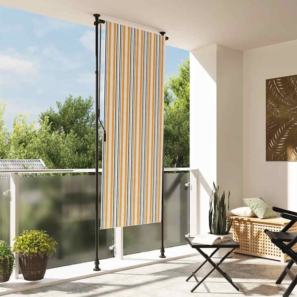 VidaXL Venkovní roleta 120 x 270 cm textil a ocel [42037142] Barva: krémová