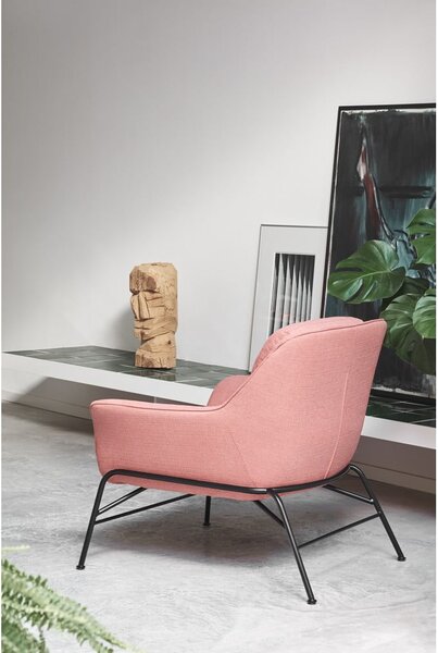 Růžové křeslo Teulat Sadira