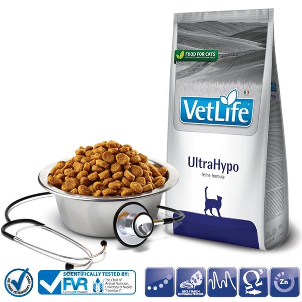 FARMINA Vet Life Ultrahypo Feline suché krmivo pro kočky - 5 kg