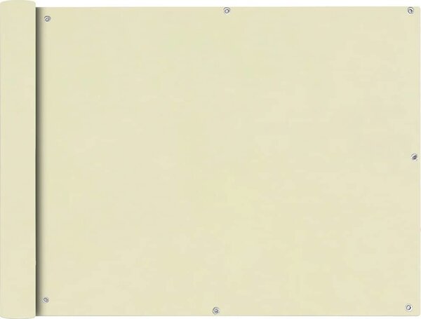 VidaXL Balkónová zástěna z oxfordské látky 90x400 cm [42030934] Barva: Béžová